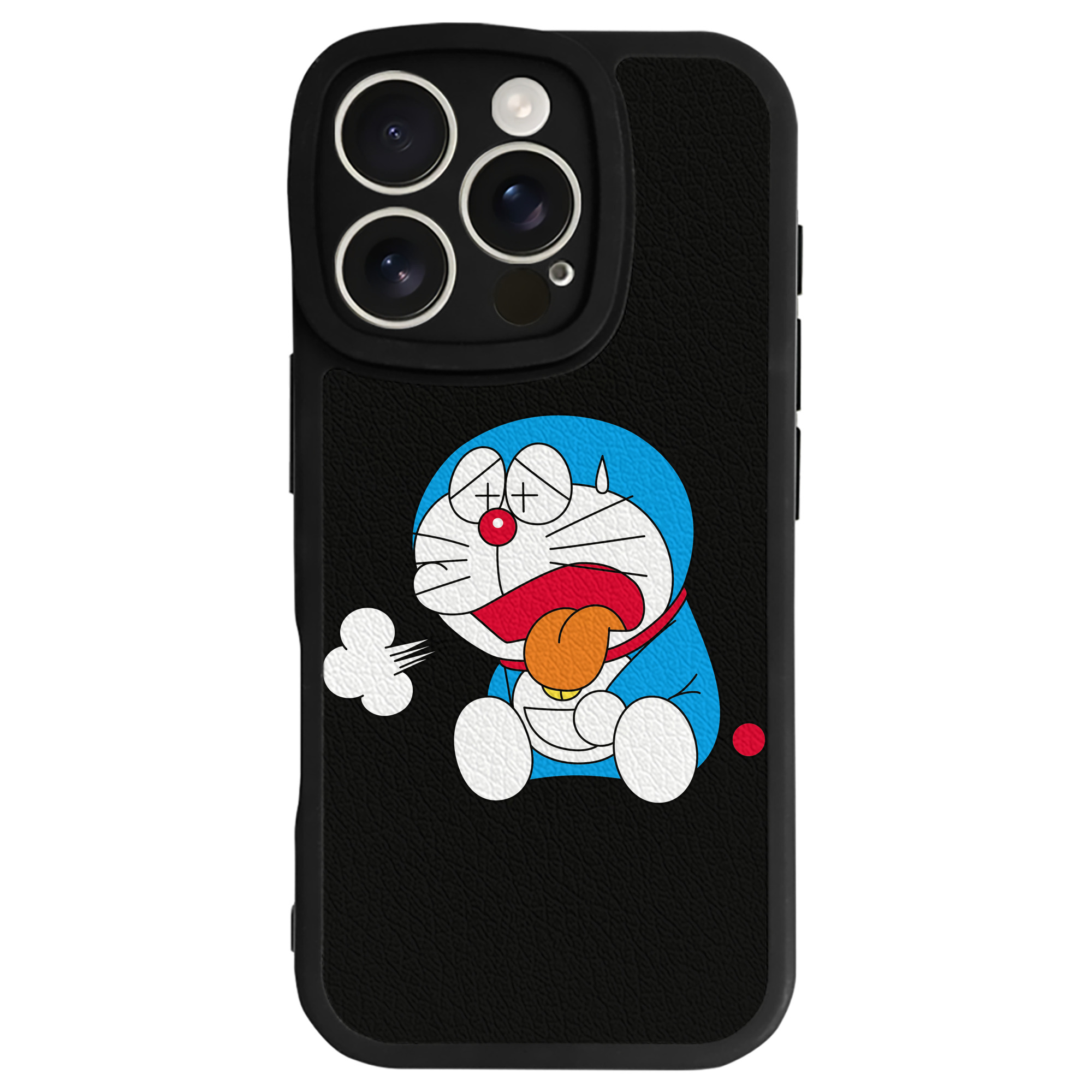 （画像用） ドラえもん Doraemon 【iPhone 16シリーズ対応】シリコンスマホケース（レザー調） 材質：シリコン